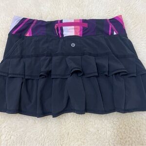 lululemon athletica Navy and Pink Mini Skirt